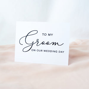 To My Groom Card