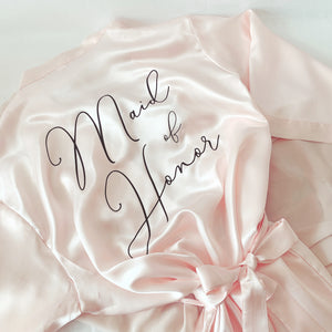 Custom Satin Robe