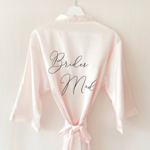 Custom Satin Robe