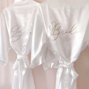 Custom Satin Robe