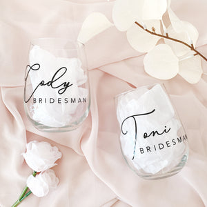 Stemless Wine Glass